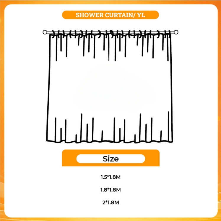 3D shower curtain - Saiki K Merch